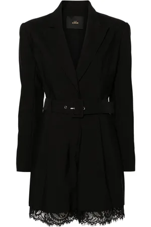Twin-Set Lace-trim blazer playsuit