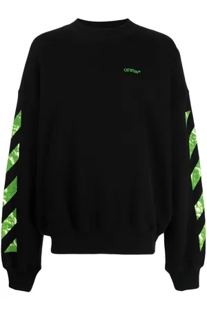 OFF-WHITE Diag-stripe cotton sweatshirt