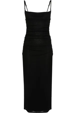 Nanushka Alexa ruched midi dres