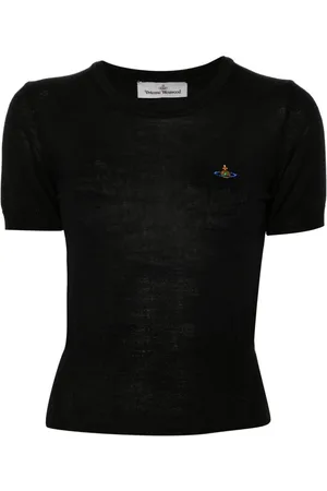 Vivienne Westwood Orb-embroidered knitted top