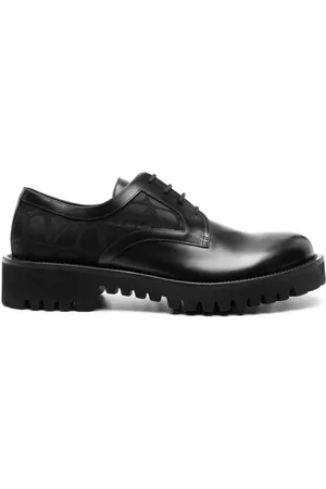 VALENTINO GARAVANI Toile Iconograhe derby shoes