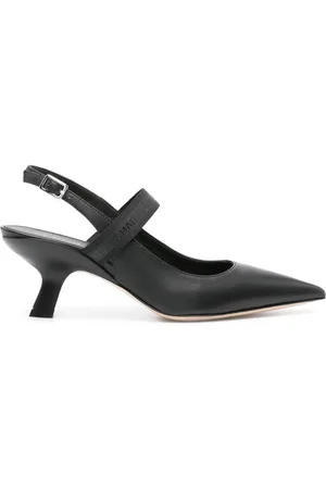 vic matiè Sculpted-heel slingback pumps