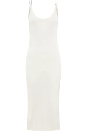 DION LEE Semi-sheer open-back midi dress