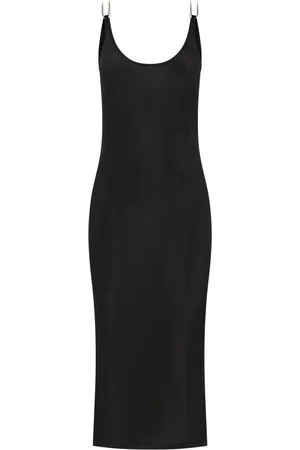 DION LEE Semi-sheer open-back midi dress