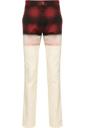 Maison Margiela X Pendleton checked skinny jeans