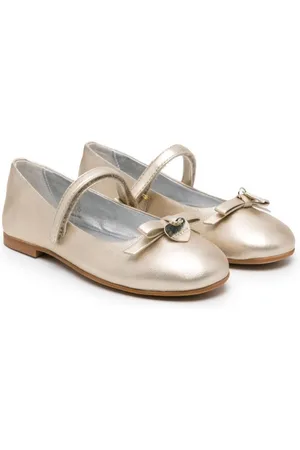 MONNALISA Bow-embellished ballerina shoes
