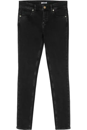 Roberto Cavalli Fringed detail skinny jeans