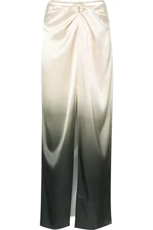 Nanushka Ombré satin maxi skirt