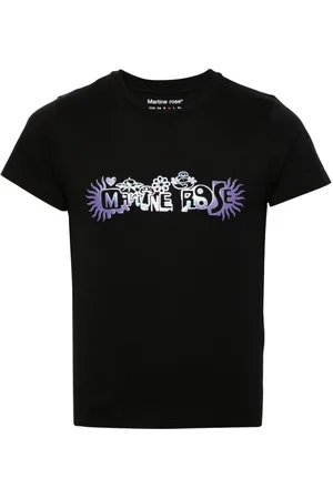 MARTINE ROSE Logo-print cotton T-shirt