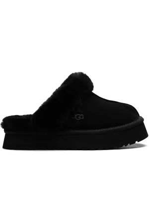 UGG Disquette shearling-trimmed suede slippers