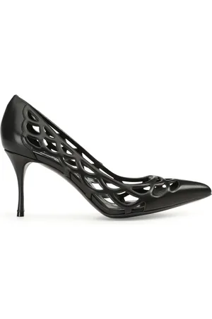 Sergio Rossi SR Mermaid cut-out leather pumps
