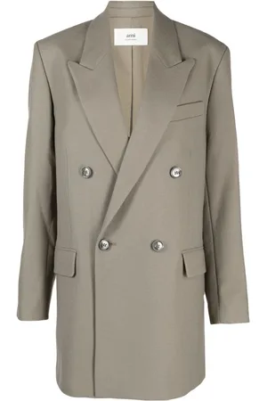 Ami Double-breasted virgin wool blazer