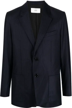 Ami Pinstriped single-breasted blazer
