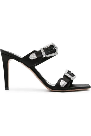 PARIS TEXAS Ursula 85mm satin sandals