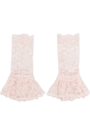 MONNALISA Ruffle lace-embroidery gloves