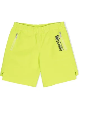 Moschino Logo-print elasticated-waistband shorts