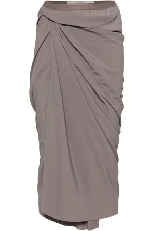 Rick Owens Wrap midi skirt