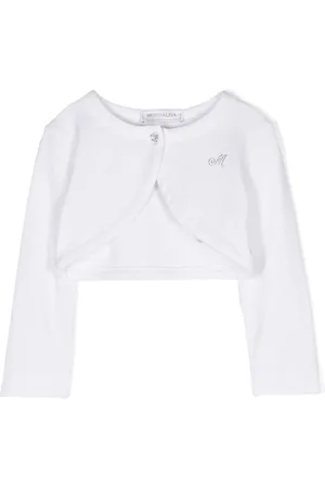 MONNALISA Logo-embellished round-neck bolero