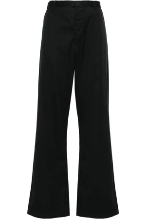 R13 High-waist wide-leg trousers