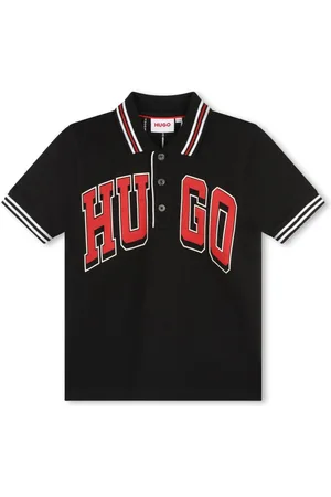 HUGO BOSS Logo-print piqué polo shirt