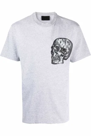 Philipp Plein Skull-print cotton-blend T-shirt