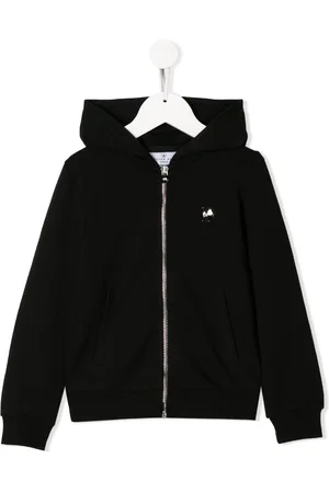 Philipp Plein Rhinestone logo zip-up hoodie