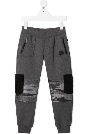 Philipp Plein Camouflage-patchwork track pants