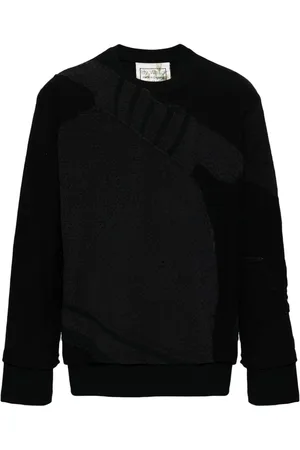 BY WALID Panelled cotton sweatshirt