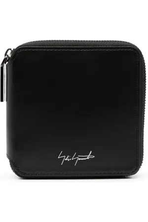 YOHJI YAMAMOTO Logo-print leather wallet