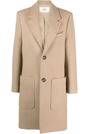 Ami Single-breasted virgin-wool coat