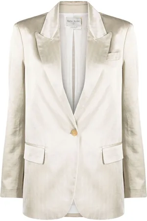 FORTE FORTE Single-breasted satin blazer