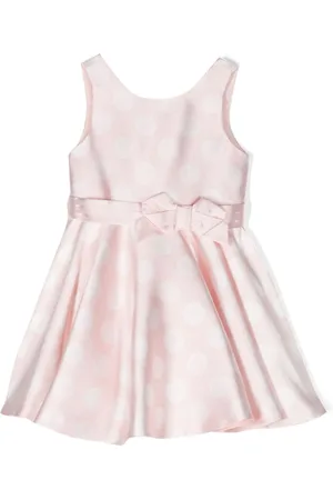 Abel & Lula Polka-dot satin dress