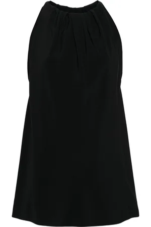 Rick Owens Gathered crepe tank top