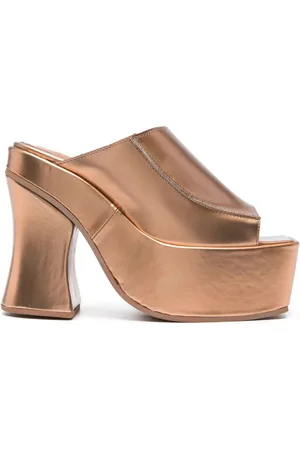 ECKHAUS LATTA 130mm leather platform sandals