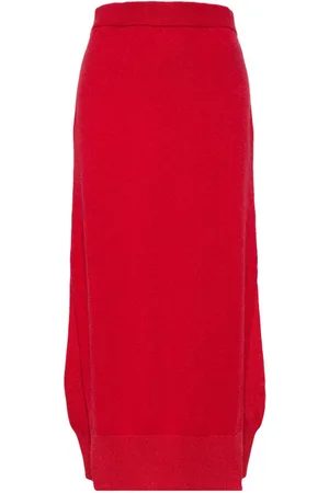 Barrie High-waisted knit skirt