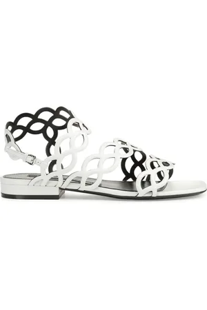 Sergio Rossi Mermaid leather sandals