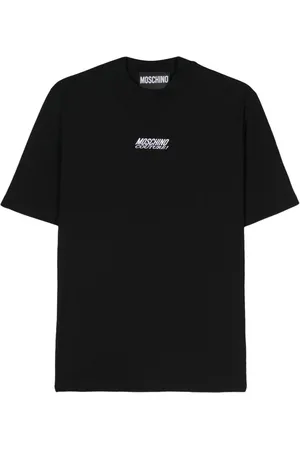 Moschino Logo-embroidered cotton T-shirt