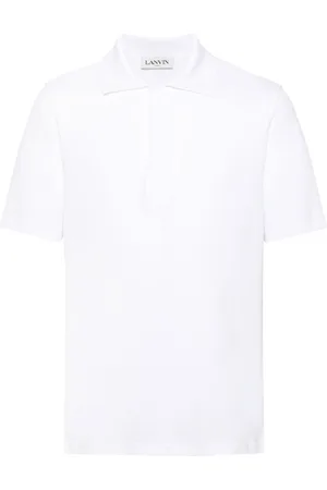 Lanvin Logo-embroidered piqué polo shirt