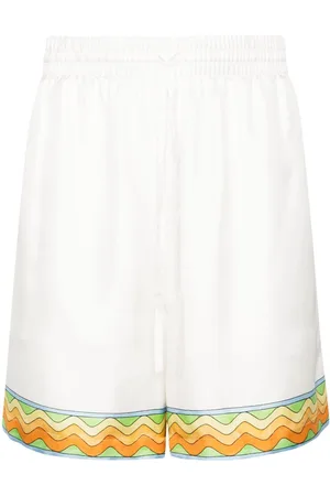 Casablanca Afro Cubism Tennis Club silk shorts
