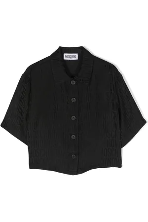 Moschino Monogram-jacquard satin shirt