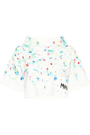 Marni Floral-print cotton hoodie