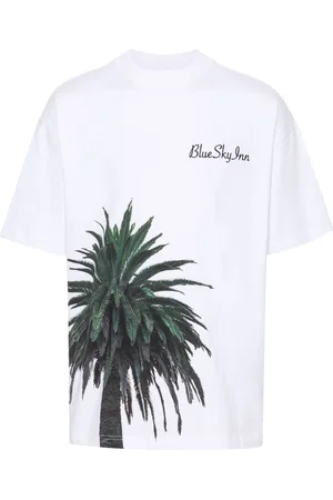BLUE SKY INN Tree-print cotton T-shirt