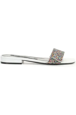 Sergio Rossi Sr Paris rhinestone-embellished leather sandals