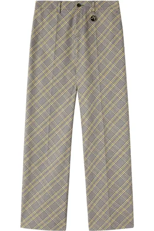 AMBUSH Checked straight-leg trousers