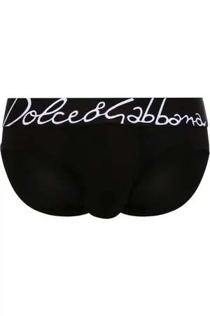 Dolce & Gabbana Logo-waistband stretch-cotton briefs