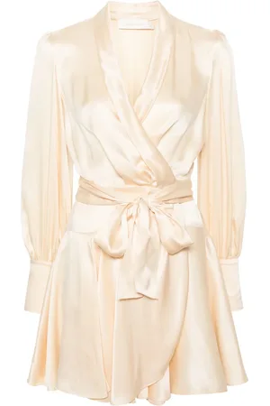 ZIMMERMANN Wrap-design silk minidress