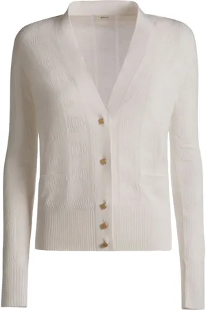 Bally Emblem jacquard silk-blend cardigan