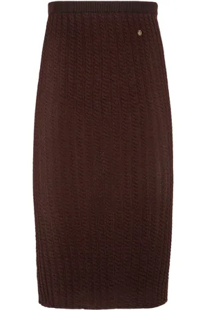 Bally Cable-knit midi skirt