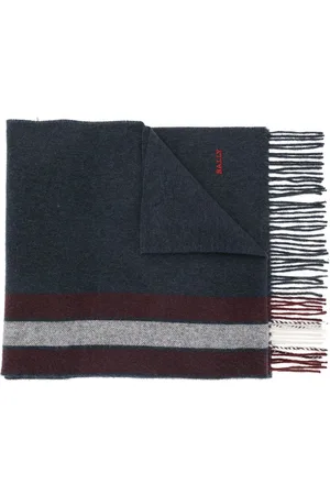Bally Striped cashmere-wool scarf