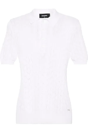 Dsquared2 Open-knit polo shirt
